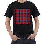 MacTavish Tartan Men s T-Shirt (Black)