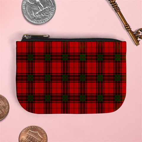 Maxwell Tartan Mini Coin Purse from ArtsNow.com Front