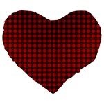 Maxwell Tartan Large 19  Premium Heart Shape Cushion