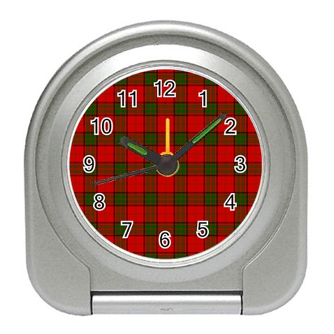Maxwell Tartan Desk Alarm Clock from ArtsNow.com Front
