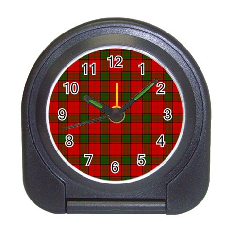 Maxwell Tartan Desk Alarm Clock from ArtsNow.com Front