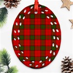 Maxwell Tartan Oval Filigree Ornament (Two Sides)
