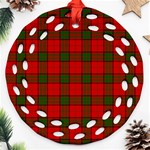 Maxwell Tartan Round Filigree Ornament (Two Sides)