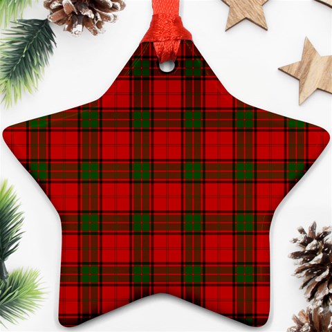 Maxwell Tartan Ornament (Star) from ArtsNow.com Front