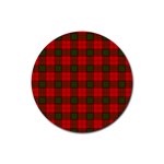 Maxwell Tartan Rubber Coaster (Round)