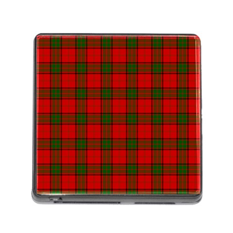 Maxwell Tartan Memory Card Reader (Square) from ArtsNow.com Front