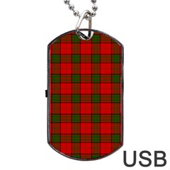 Maxwell Tartan Dog Tag USB Flash (Two Sides) from ArtsNow.com Back