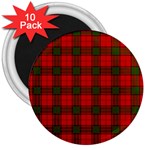 Maxwell Tartan 3  Magnet (10 pack)