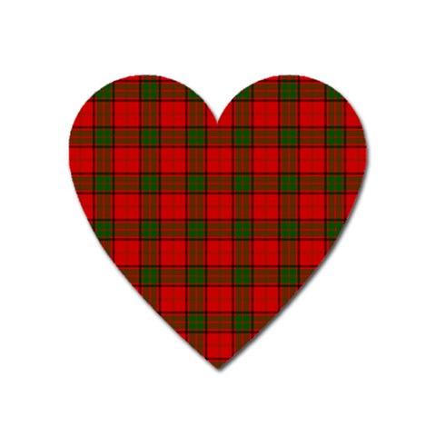 Maxwell Tartan Magnet (Heart) from ArtsNow.com Front
