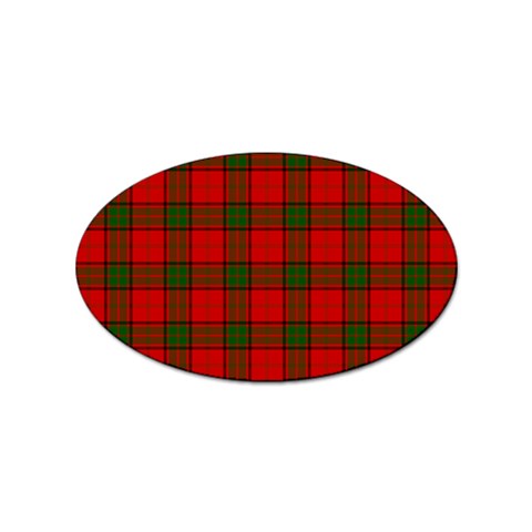 Maxwell Tartan Sticker Oval (10 pack) from ArtsNow.com Front