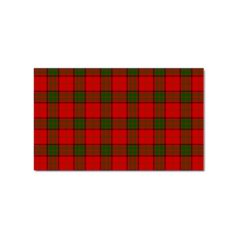 Maxwell Tartan Sticker Rectangular (100 pack) from ArtsNow.com Front