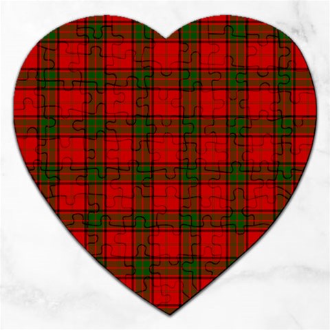 Maxwell Tartan Jigsaw Puzzle (Heart) from ArtsNow.com Front