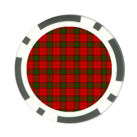 Maxwell Tartan Poker Chip Card Guard (10 pack) from ArtsNow.com Front