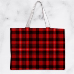 Munro Tartan Zipper Mini Tote Bag from ArtsNow.com Back