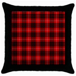 Munro Tartan Throw Pillow Case (Black)
