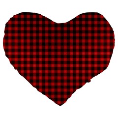 Munro Tartan Large 19  Premium Heart Shape Cushion from ArtsNow.com Front