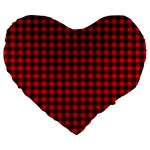 Munro Tartan Large 19  Premium Flano Heart Shape Cushion