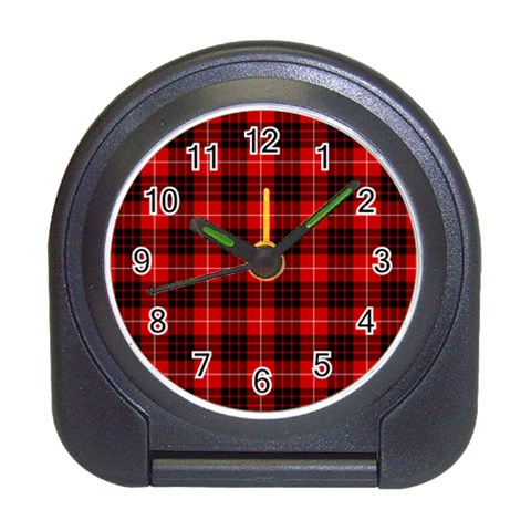 Munro Tartan Desk Alarm Clock from ArtsNow.com Front