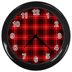 Munro Tartan Wall Clock (Black)