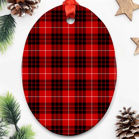 Munro Tartan Oval Ornament (Two Sides) from ArtsNow.com Front