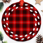 Munro Tartan Round Filigree Ornament (Two Sides)