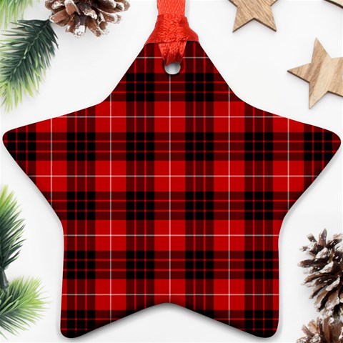 Munro Tartan Ornament (Star) from ArtsNow.com Front