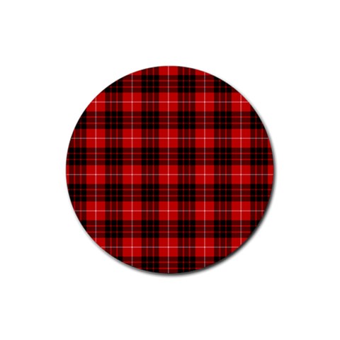Munro Tartan Rubber Round Coaster (4 pack) from ArtsNow.com Front