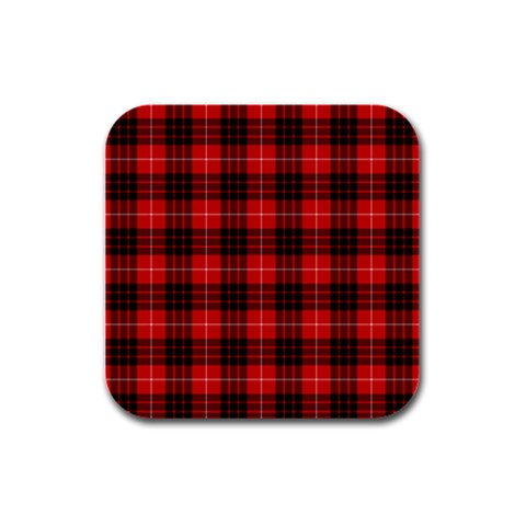 Munro Tartan Rubber Square Coaster (4 pack) from ArtsNow.com Front