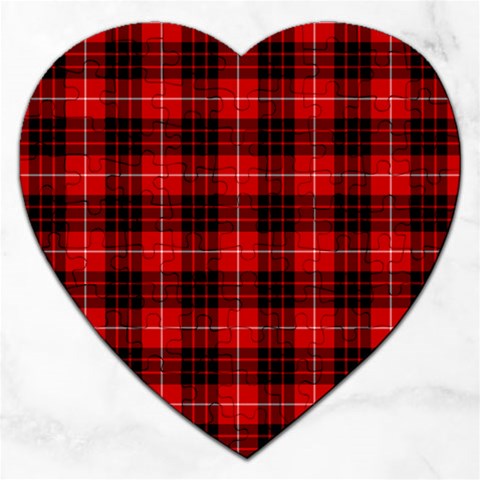 Munro Tartan Jigsaw Puzzle (Heart) from ArtsNow.com Front