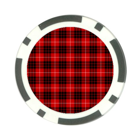 Munro Tartan Poker Chip Card Guard from ArtsNow.com Front