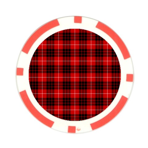 Munro Tartan Poker Chip Card Guard from ArtsNow.com Front
