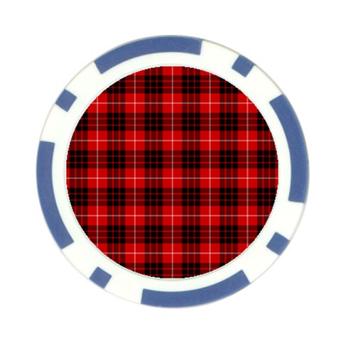 Munro Tartan Poker Chip Card Guard from ArtsNow.com Front