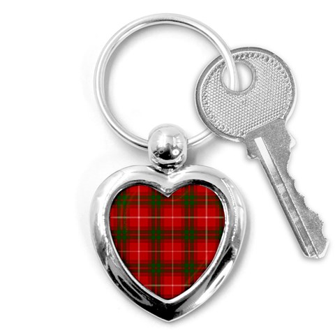 Prince of Rothesay Tartan Key Chain (Heart) from ArtsNow.com Front