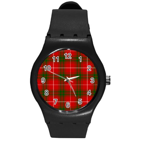 Prince of Rothesay Tartan Round Plastic Sport Watch (M) from ArtsNow.com Front