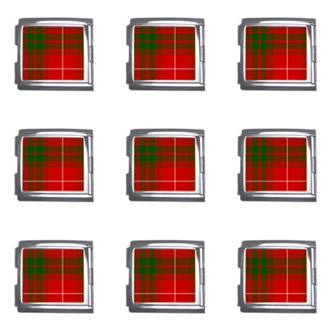 Prince of Rothesay Tartan Mega Link Italian Charm (9 pack) from ArtsNow.com Front
