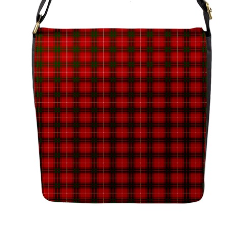 Prince of Rothesay Tartan Flap Closure Messenger Bag (L) from ArtsNow.com Front