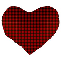 Prince of Rothesay Tartan Large 19  Premium Heart Shape Cushion from ArtsNow.com Back