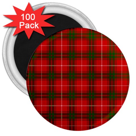 Prince of Rothesay Tartan 3  Magnet (100 pack) from ArtsNow.com Front