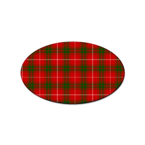 Prince of Rothesay Tartan Sticker Oval (100 pack) from ArtsNow.com Front