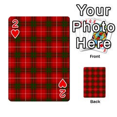 Prince of Rothesay Tartan Playing Cards 54 Designs from ArtsNow.com Front - Heart2
