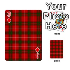 Prince of Rothesay Tartan Playing Cards 54 Designs from ArtsNow.com Front - Diamond3