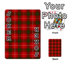 Prince of Rothesay Tartan Playing Cards 54 Designs from ArtsNow.com Front - Joker1