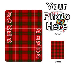 Prince of Rothesay Tartan Playing Cards 54 Designs from ArtsNow.com Front - Joker2