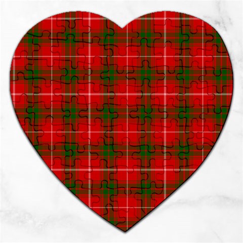 Prince of Rothesay Tartan Jigsaw Puzzle (Heart) from ArtsNow.com Front