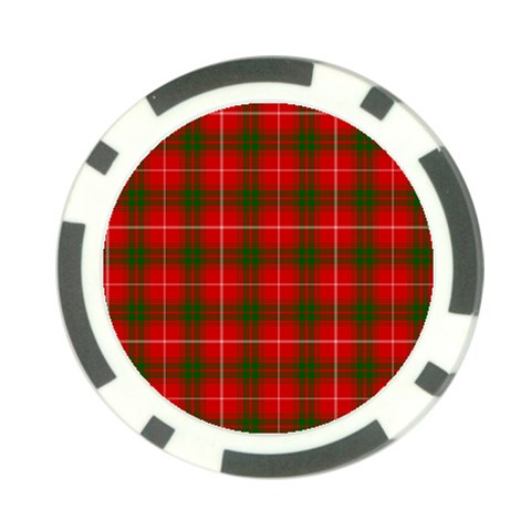Prince of Rothesay Tartan Poker Chip Card Guard from ArtsNow.com Front