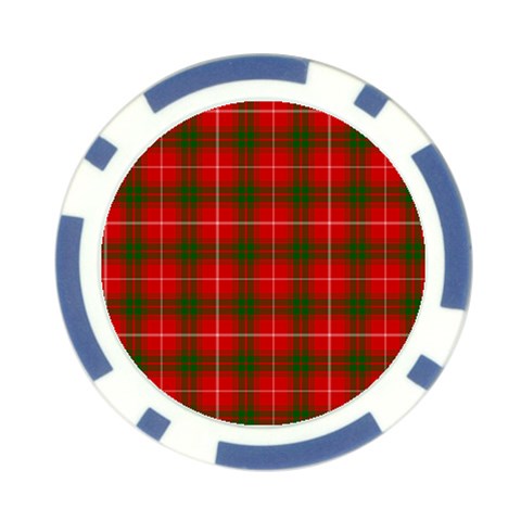 Prince of Rothesay Tartan Poker Chip Card Guard (10 pack) from ArtsNow.com Front