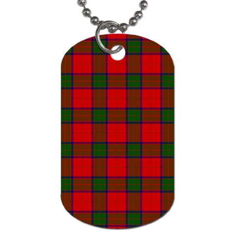 Robertson Tartan Dog Tag (Two Sides) from ArtsNow.com Front