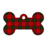Robertson Tartan Dog Tag Bone (Two Sides)