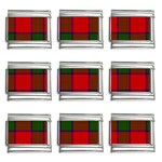 Robertson Tartan 9mm Italian Charm (9 pack)