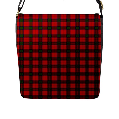 Robertson Tartan Flap Closure Messenger Bag (L) from ArtsNow.com Front